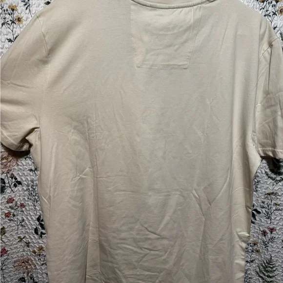 Nautica Men's Short Sleeve Cream Tee - Picture 4 of 4